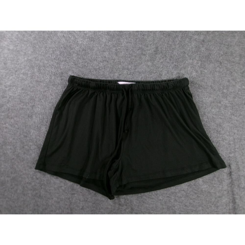 Pillow Talk Sleep Shorts Womens Large Black Casual Lounge Relaxed Minimal